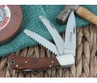 Maserin Cutlery Hunter lommekniv med bug&aring;bner, sav og tr&aelig;sk&aelig;fte.